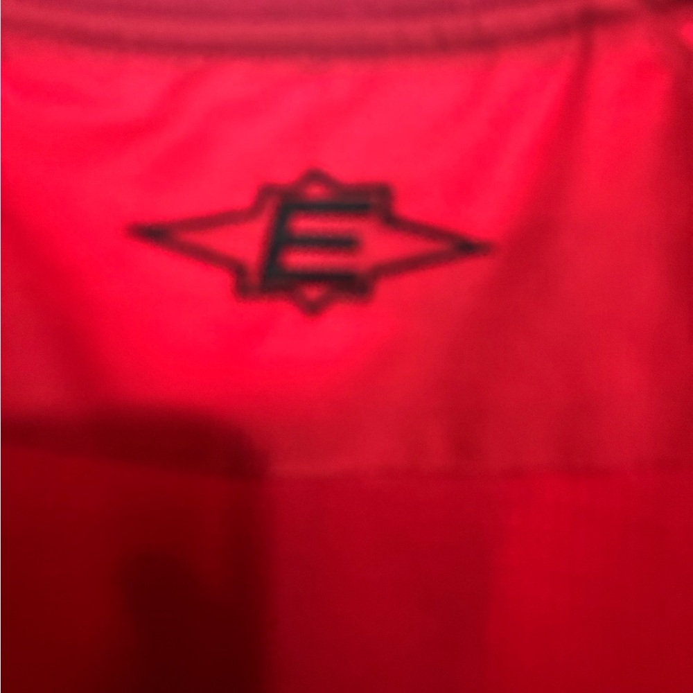 Easton Sports Pullover Jacket Short Sleeve Baseball Softball Red Black Boys L/XL - Picture 3 of 5